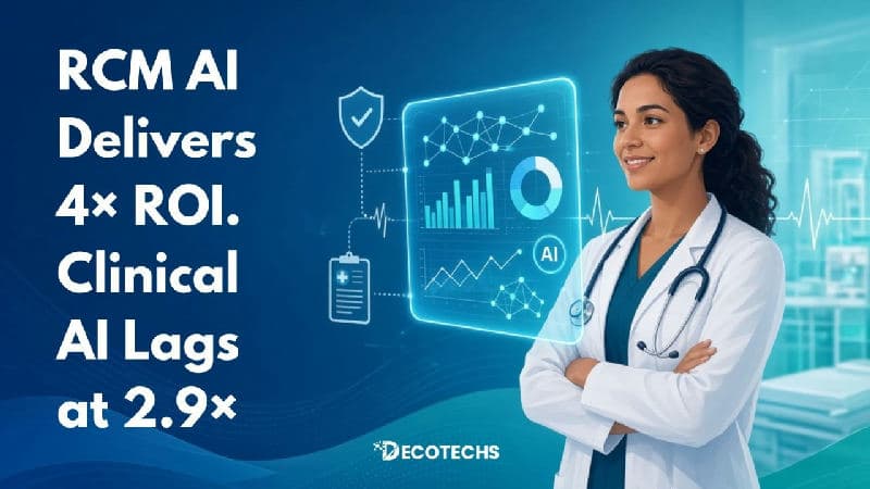 RCM AI Delivers 4× ROI. Clinical AI Lags at 2.9×